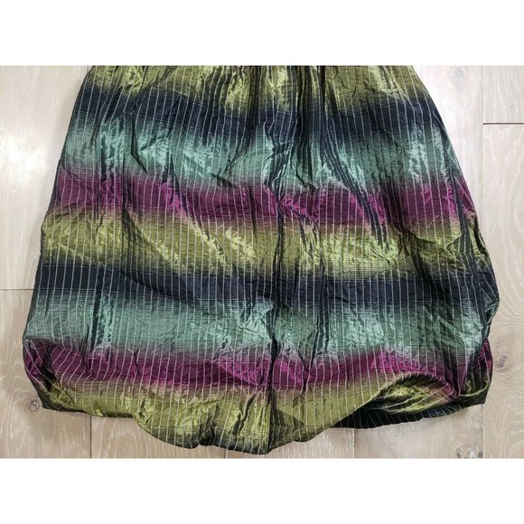 Vivienne Tam Dress 6 Multicolor Silk Cotton Blend Iridescent Shimmer - Picture 2 of 10